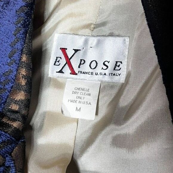 Expose Jacket Chenille Blazer Tapestry Blazer Patchwork Size Medium - Picture 5 of 5